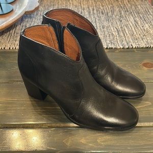 Black Leather Women's Ankle Booties - Classic Comfort